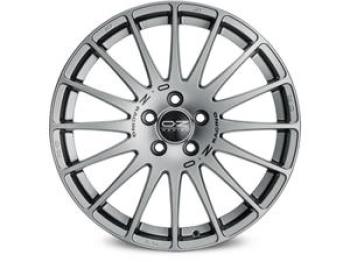 OZ RACING SUPERTURISMO GT GRIGIO CORSA BLACK LETTERING  5X1 7.5x17 5/17 ET50 CB75