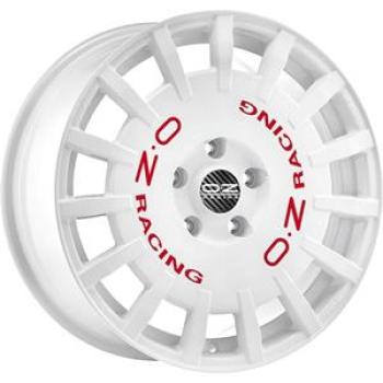OZ RACING RALLY RACING RACE WHITE RED LETTERING  5X1 7.5x18 5/18 ET50 CB75