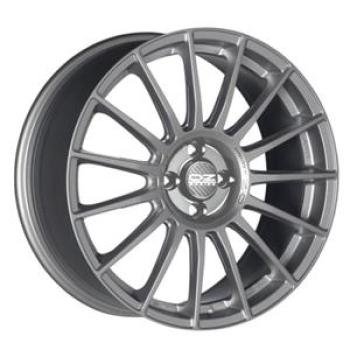 OZ RACING SUPERTURISMO LM MATT RACE SILVER BLACK LETTERING  5X1 8.5x19 5/19 ET38 CB75