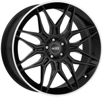 DOTZ LONGBEACH DARK BLACK/POLISHED LIP 10,5X 10.5x22 5/22 ET47 CB71.6
