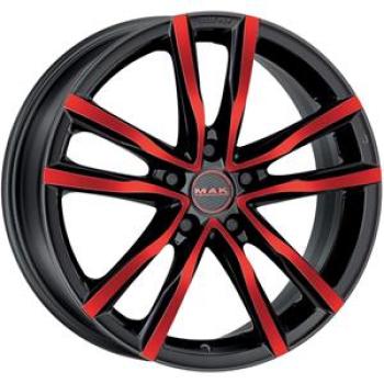 MAK MILANO BLACK AND RED 8x18 8/18 ET40 CB76
