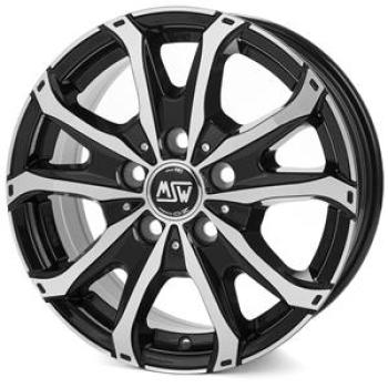 MSW 48 VAN GLOSS BLACK FULL POLISHED 7x17 7/17 ET68 CB71.1