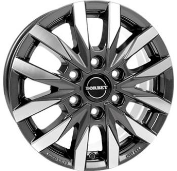 BORBET CW6 MISTRAL ANTHRACITE GLOSSY POLISHED 6.5x16 5/16 ET62 CB84.1