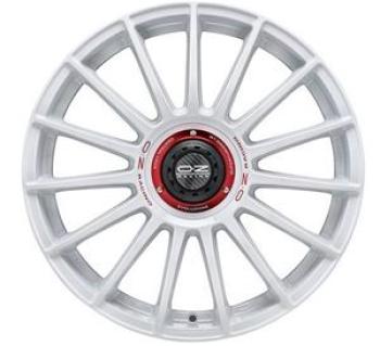 OZ RACING SUPERTURISMO EVOLUZIONE WRC RACE WHITE RED LETTERING  5X112 8x18 8/18 ET48 CB75