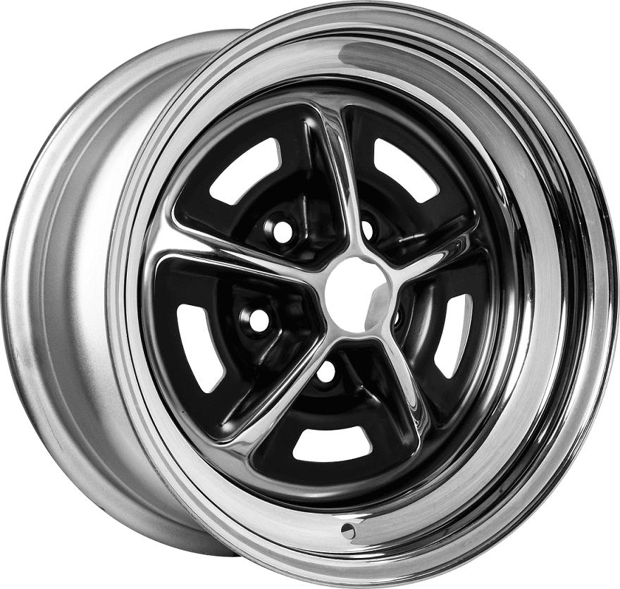 JACK WHEELER MAGNUM CHROME & BLACK 7x15 5/120.65 ET6 CB72