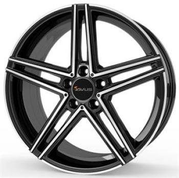 AVUS AC-515 BLACK POLISHED 8,5X1 8.5x18 5/18 ET45 CB66.6