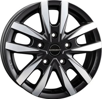 BORBET CW5 BLACK POLISHED MATT  5X 6x16 6/16 ET68 CB78.1