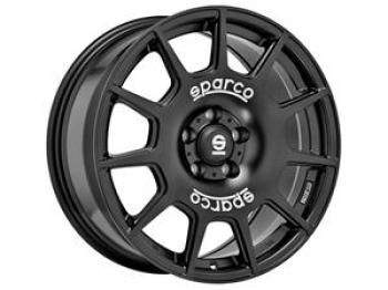 SPARCO TERRA MATT BLACK WHITE LETTERING  5X 8x18 8/18 ET45 CB65.1