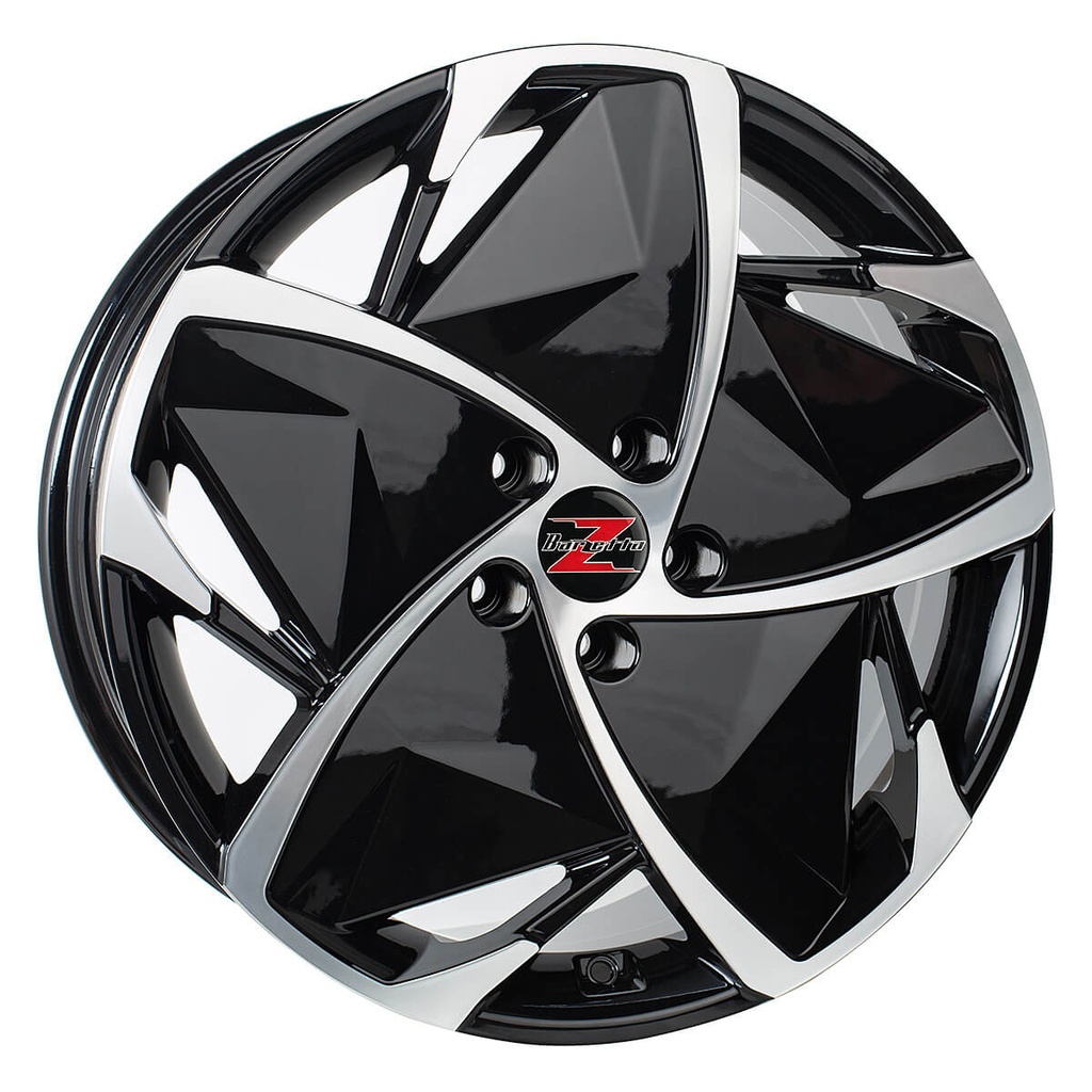 BARZETTA ELETTRICO BLACK POLISHED SÄHKÖAUTON 7.5x18 5/112 ET40 CB66.6