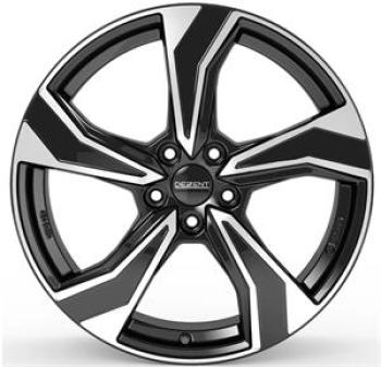 DEZENT KB DARK BLACK/POLISHED 6.5x17 5/17 ET39 CB57.1