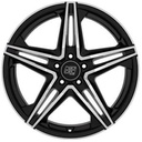 MSW 31 GLOSS BLACK FULL POLISHED 8x18 8/18 ET35 CB73.1