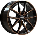 FONDMETAL ELATHA BLACK CLEARCOAT MATT BRONZE MACHINED  5X1 8.5x19 5/19 ET45 CB66.6