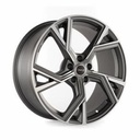 AVUS AF20 MATT ANTHARCITE POLISHED 8x18 8/18 ET28 CB66.6