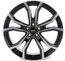 DEZENT TV DARK BLACK/POLISHED  5X 7x17 7/17 ET51 CB66.6